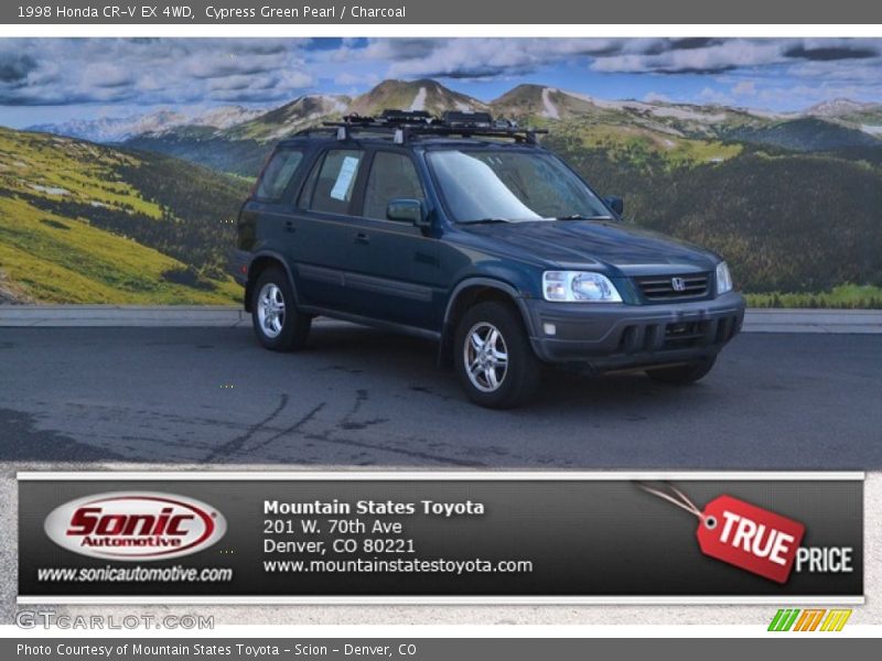 Cypress Green Pearl / Charcoal 1998 Honda CR-V EX 4WD