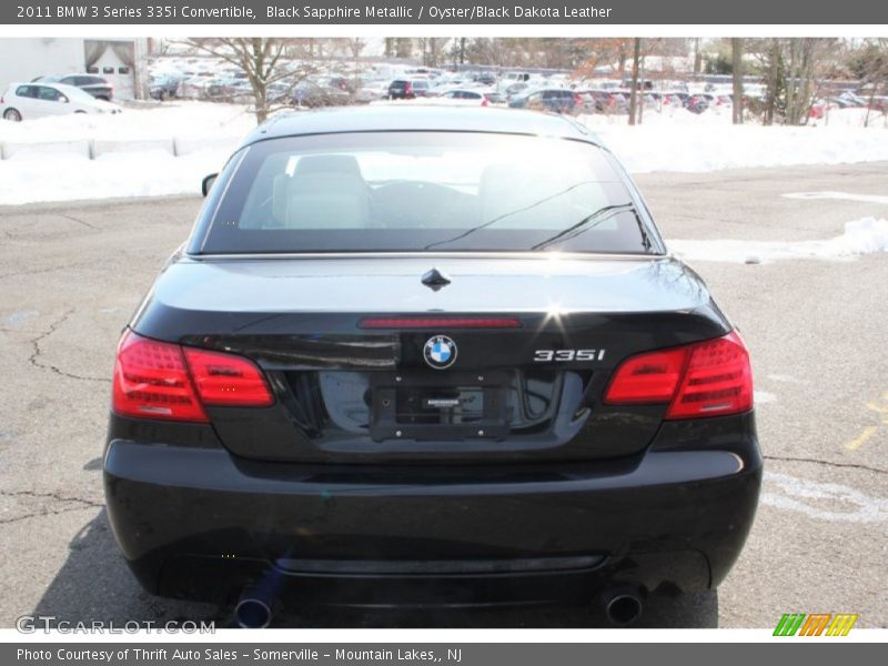 Black Sapphire Metallic / Oyster/Black Dakota Leather 2011 BMW 3 Series 335i Convertible