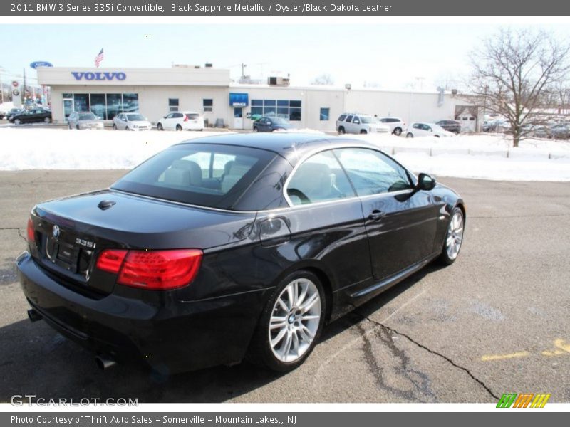 Black Sapphire Metallic / Oyster/Black Dakota Leather 2011 BMW 3 Series 335i Convertible