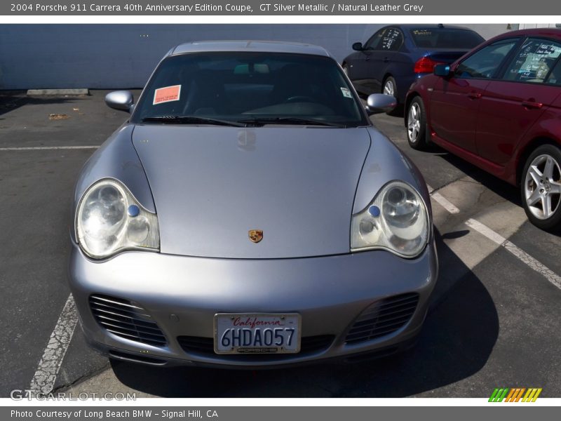 GT Silver Metallic / Natural Leather Grey 2004 Porsche 911 Carrera 40th Anniversary Edition Coupe