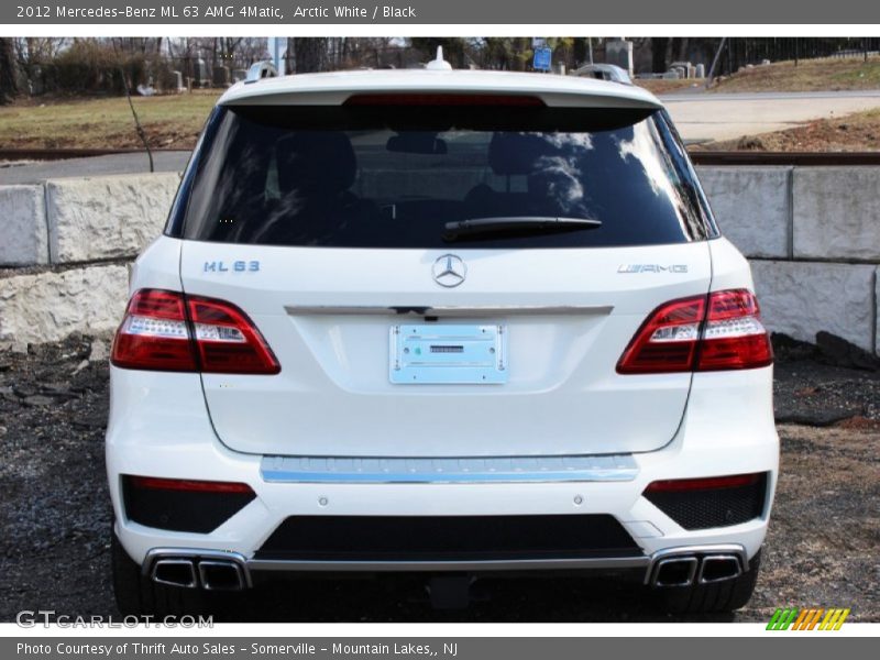 Arctic White / Black 2012 Mercedes-Benz ML 63 AMG 4Matic