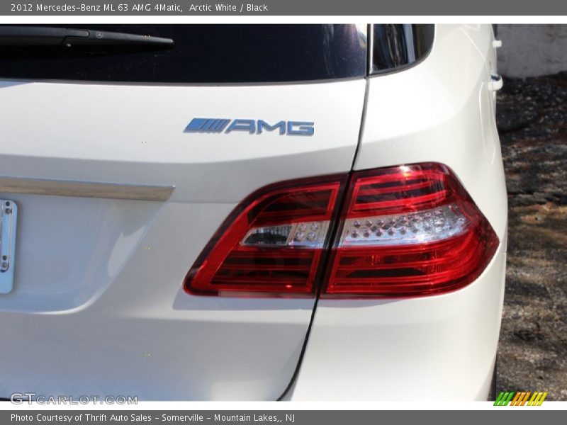 Arctic White / Black 2012 Mercedes-Benz ML 63 AMG 4Matic