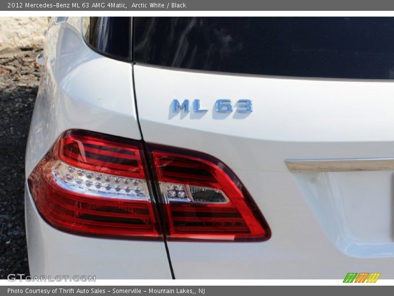 Arctic White / Black 2012 Mercedes-Benz ML 63 AMG 4Matic