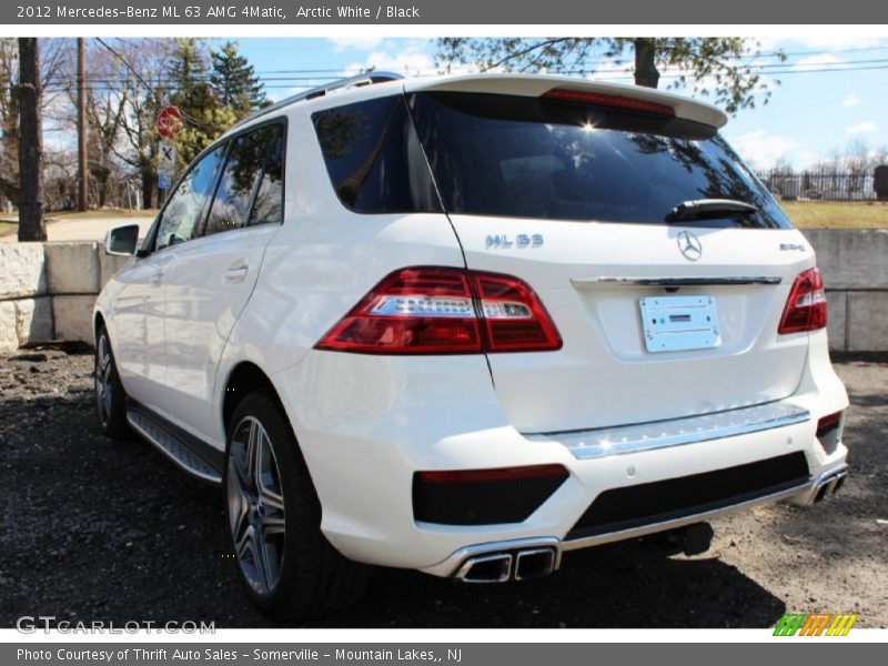 Arctic White / Black 2012 Mercedes-Benz ML 63 AMG 4Matic