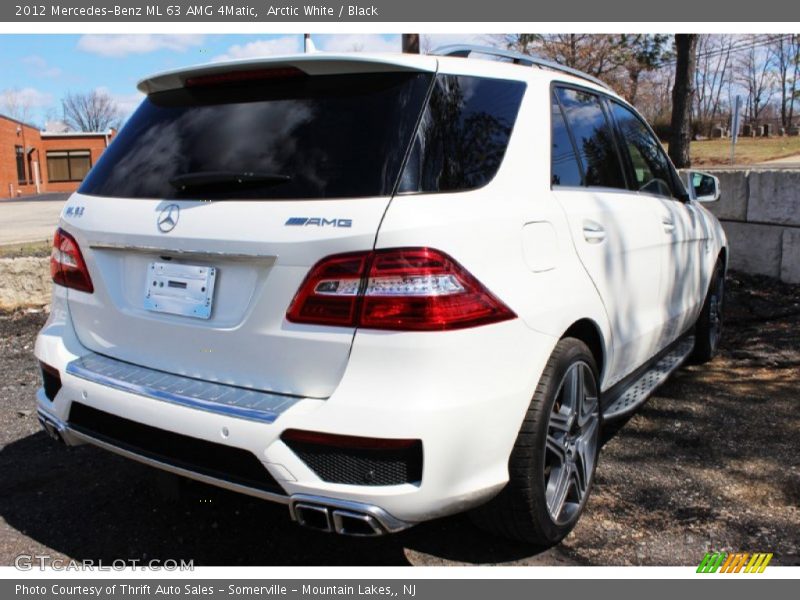 Arctic White / Black 2012 Mercedes-Benz ML 63 AMG 4Matic