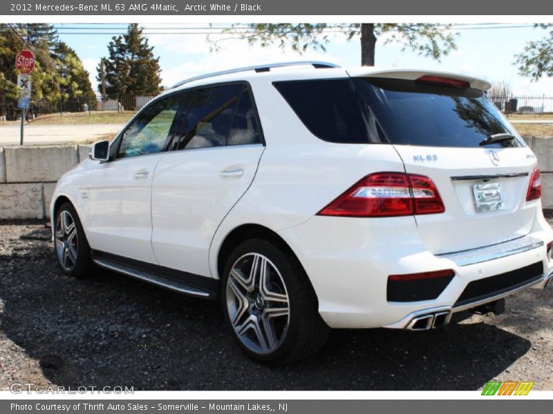 Arctic White / Black 2012 Mercedes-Benz ML 63 AMG 4Matic
