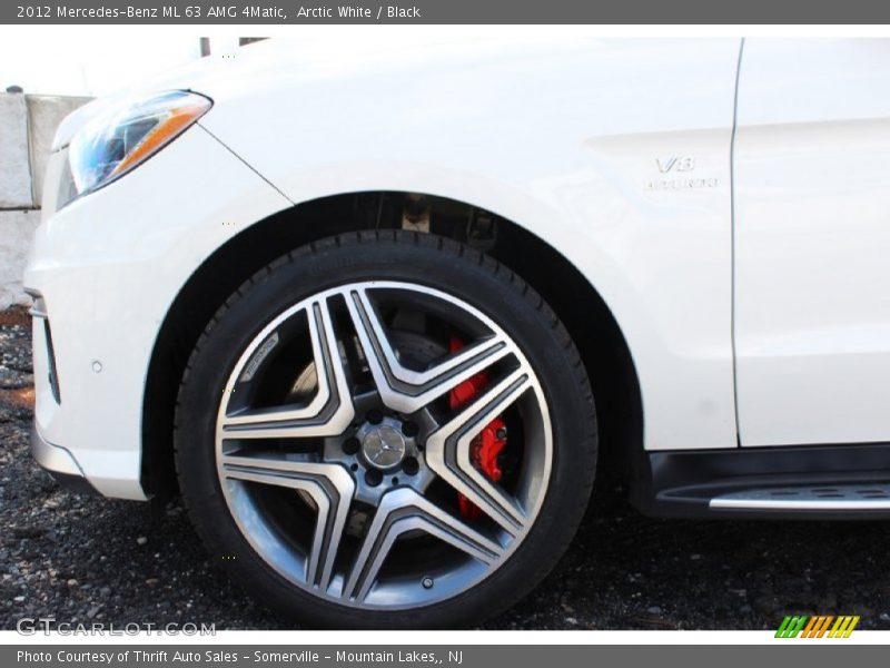 Arctic White / Black 2012 Mercedes-Benz ML 63 AMG 4Matic
