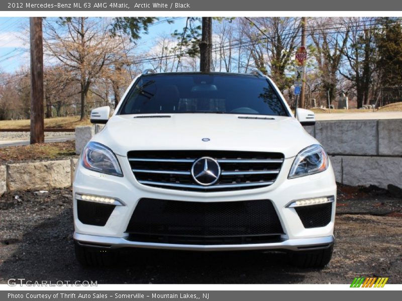 Arctic White / Black 2012 Mercedes-Benz ML 63 AMG 4Matic