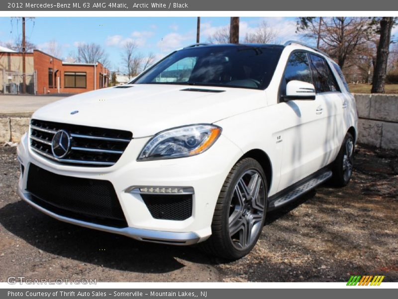 Arctic White / Black 2012 Mercedes-Benz ML 63 AMG 4Matic