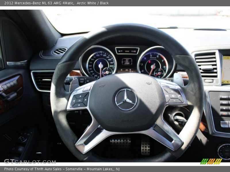 Arctic White / Black 2012 Mercedes-Benz ML 63 AMG 4Matic