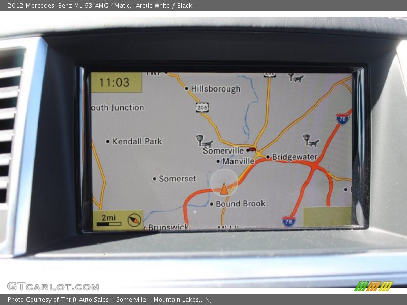 Navigation of 2012 ML 63 AMG 4Matic