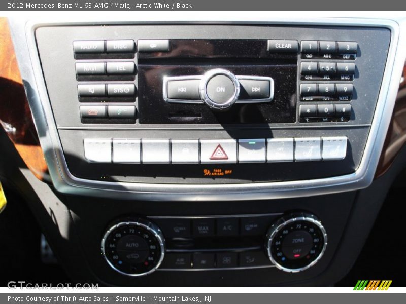 Arctic White / Black 2012 Mercedes-Benz ML 63 AMG 4Matic