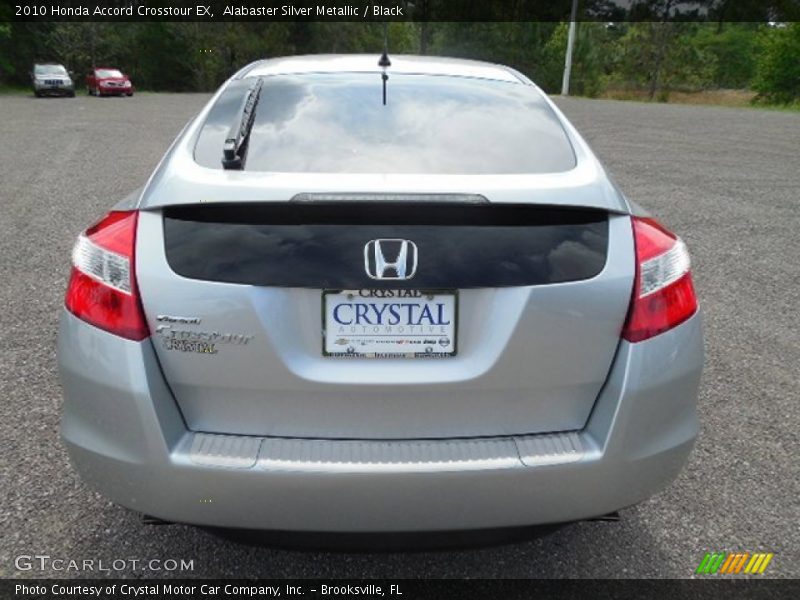 Alabaster Silver Metallic / Black 2010 Honda Accord Crosstour EX