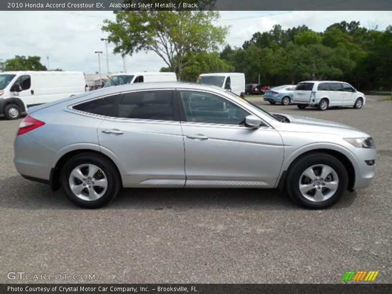 Alabaster Silver Metallic / Black 2010 Honda Accord Crosstour EX