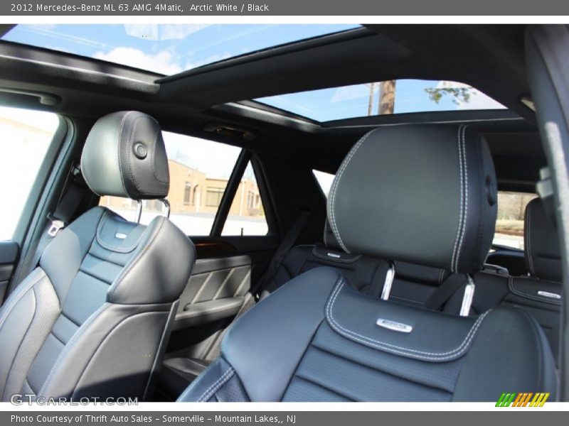 Arctic White / Black 2012 Mercedes-Benz ML 63 AMG 4Matic