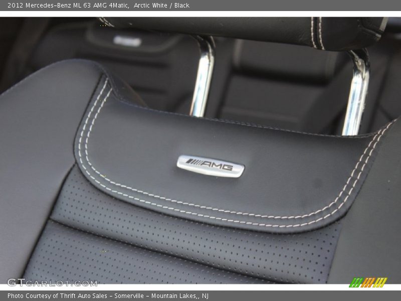 Arctic White / Black 2012 Mercedes-Benz ML 63 AMG 4Matic
