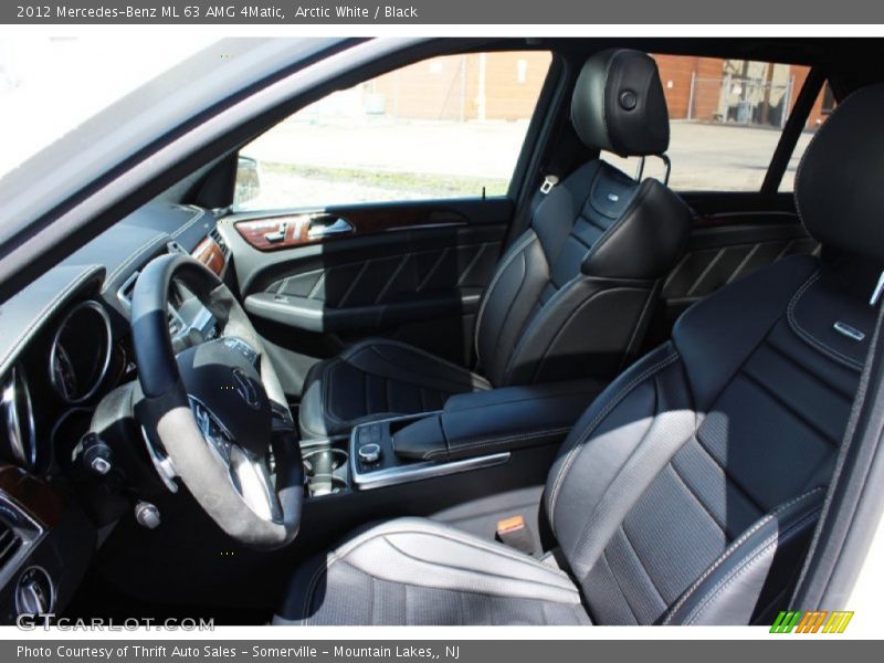 Arctic White / Black 2012 Mercedes-Benz ML 63 AMG 4Matic