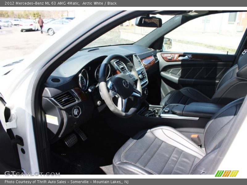 Arctic White / Black 2012 Mercedes-Benz ML 63 AMG 4Matic