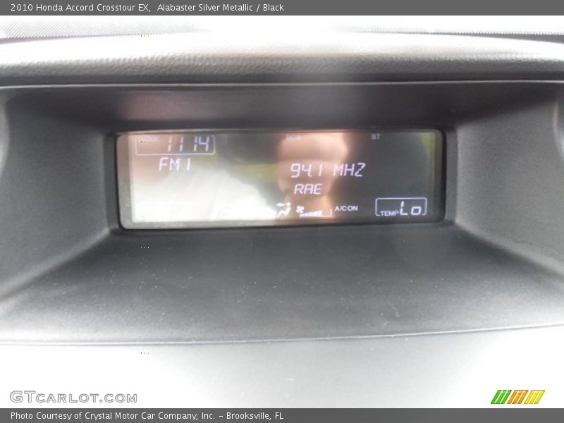 Alabaster Silver Metallic / Black 2010 Honda Accord Crosstour EX