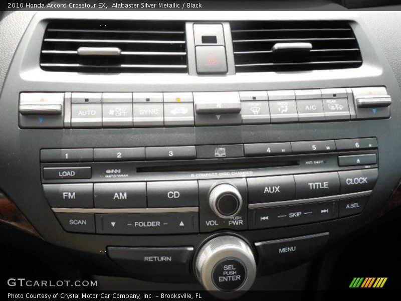 Alabaster Silver Metallic / Black 2010 Honda Accord Crosstour EX