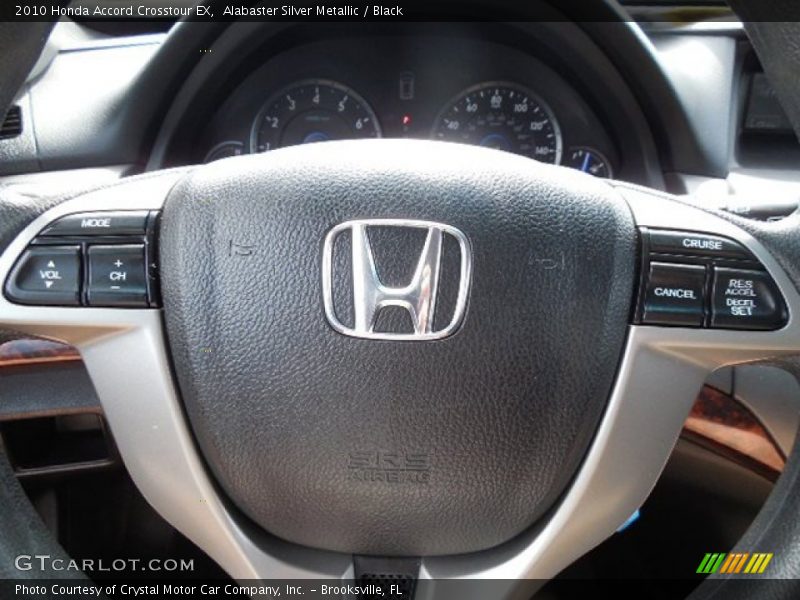 Alabaster Silver Metallic / Black 2010 Honda Accord Crosstour EX