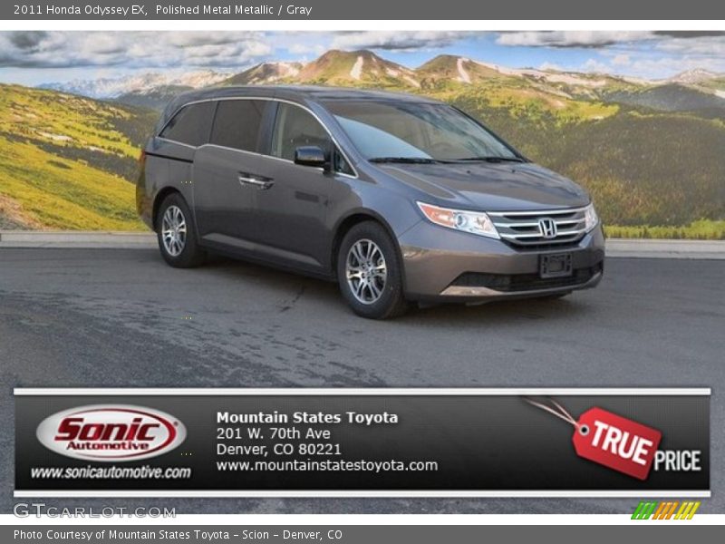 Polished Metal Metallic / Gray 2011 Honda Odyssey EX