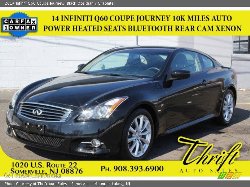 Black Obsidian / Graphite 2014 Infiniti Q60 Coupe Journey