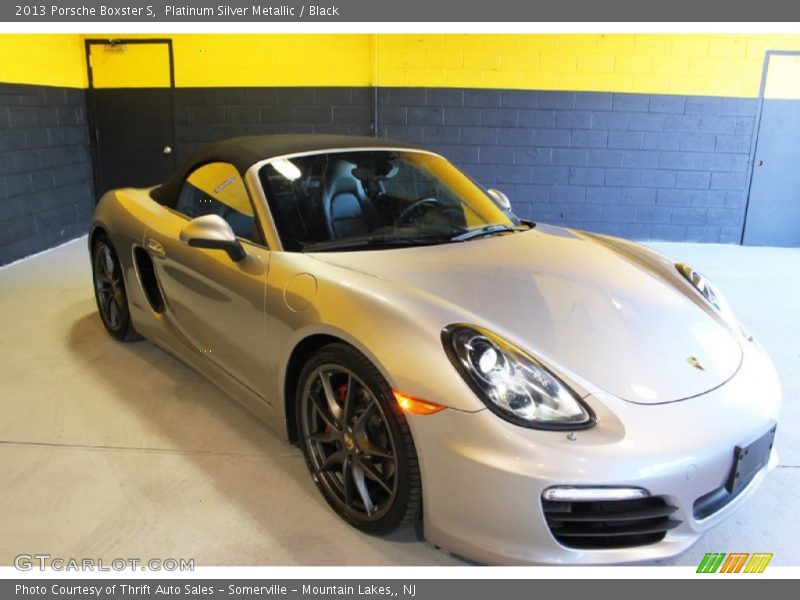 Platinum Silver Metallic / Black 2013 Porsche Boxster S