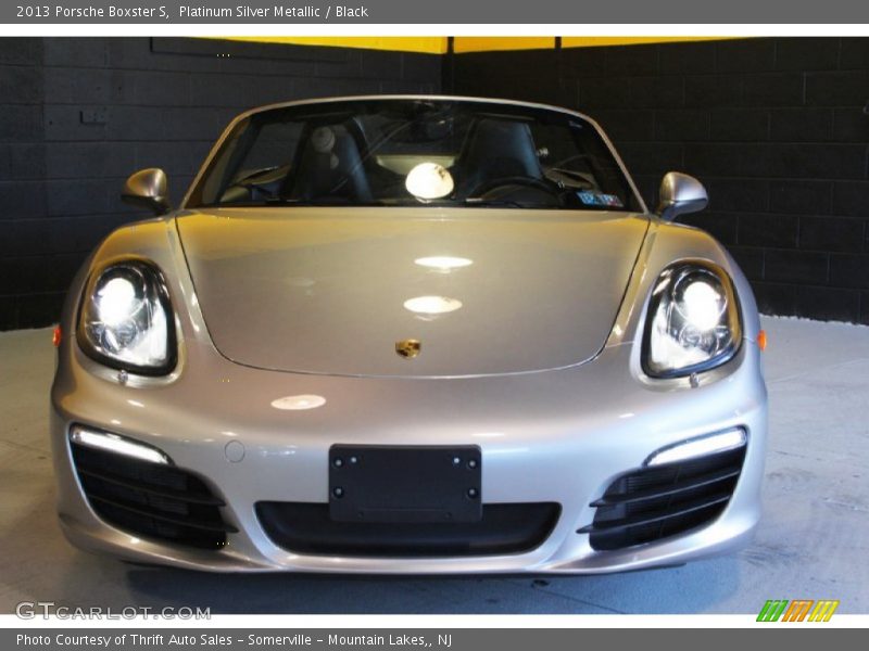 Platinum Silver Metallic / Black 2013 Porsche Boxster S