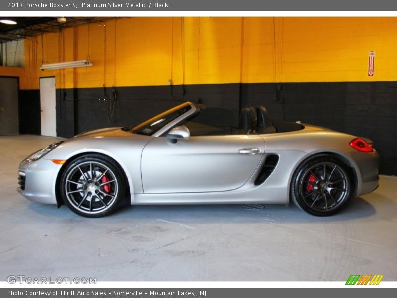 Platinum Silver Metallic / Black 2013 Porsche Boxster S