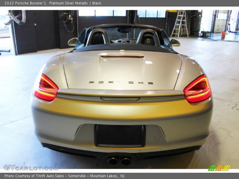 Platinum Silver Metallic / Black 2013 Porsche Boxster S
