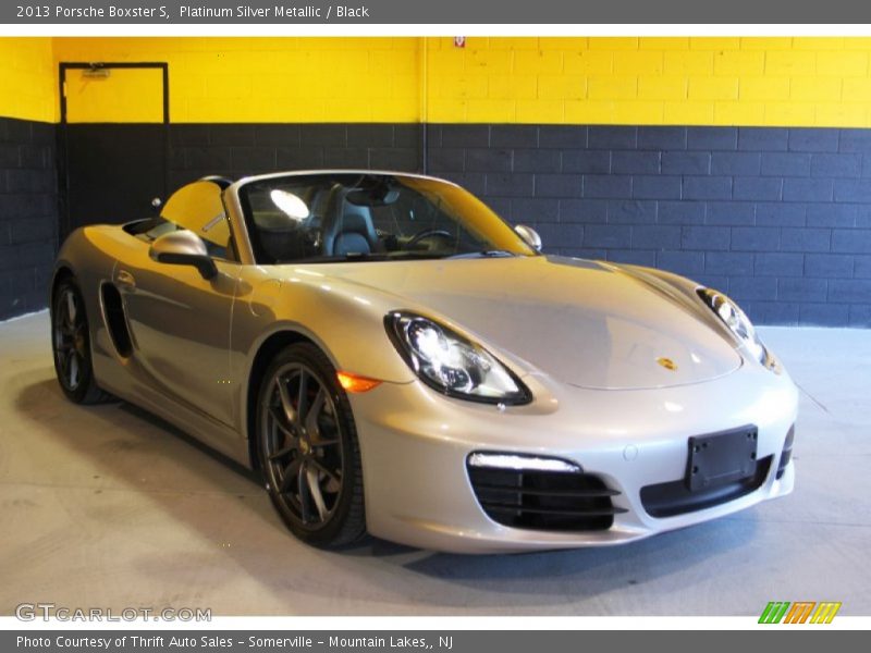 Platinum Silver Metallic / Black 2013 Porsche Boxster S