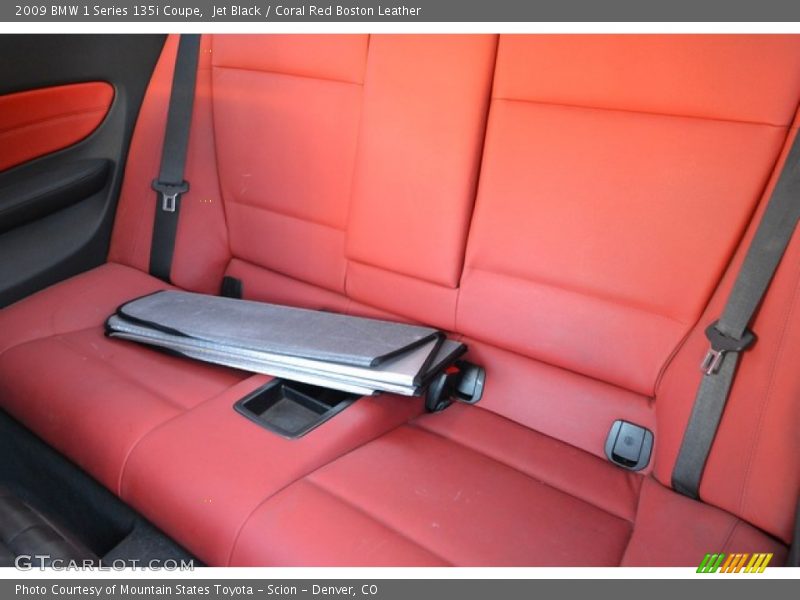 Jet Black / Coral Red Boston Leather 2009 BMW 1 Series 135i Coupe