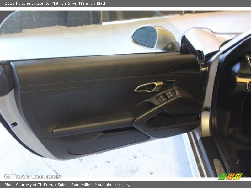 Platinum Silver Metallic / Black 2013 Porsche Boxster S