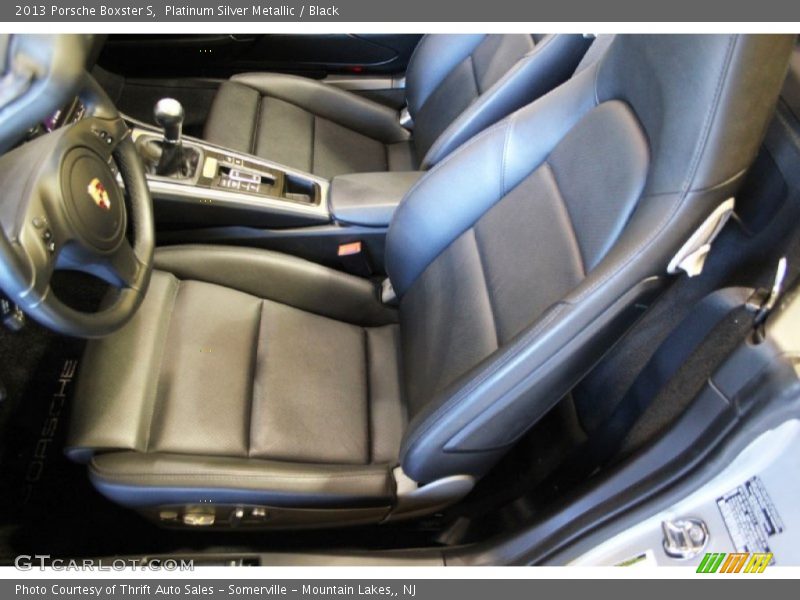 Platinum Silver Metallic / Black 2013 Porsche Boxster S