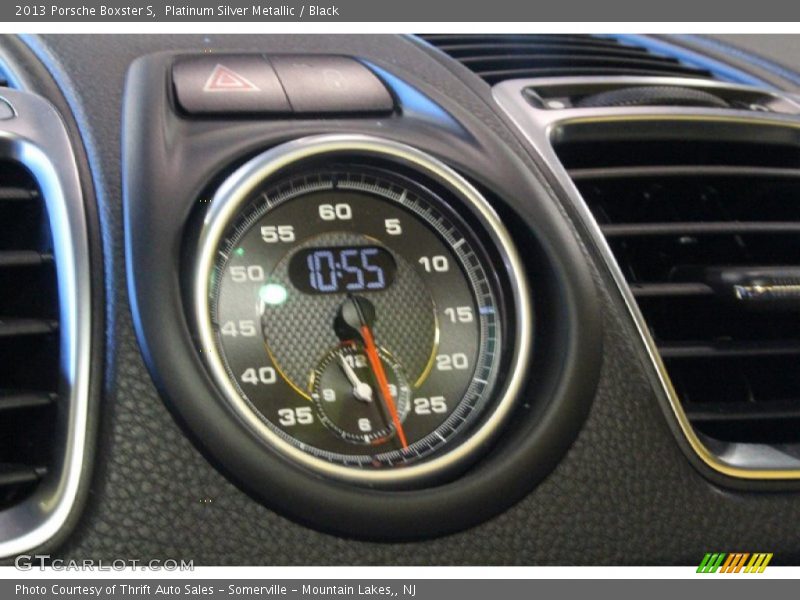 Platinum Silver Metallic / Black 2013 Porsche Boxster S