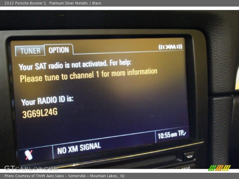 Platinum Silver Metallic / Black 2013 Porsche Boxster S