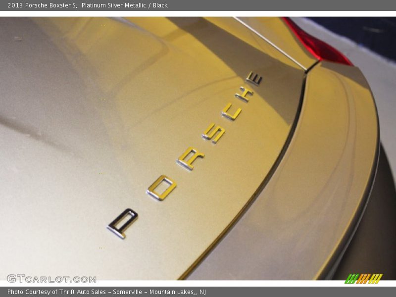 Platinum Silver Metallic / Black 2013 Porsche Boxster S