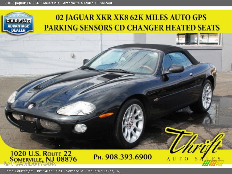 Anthracite Metallic / Charcoal 2002 Jaguar XK XKR Convertible