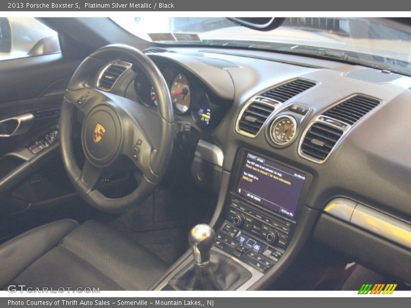 Platinum Silver Metallic / Black 2013 Porsche Boxster S