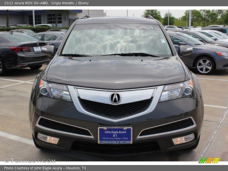 Grigio Metallic / Ebony 2012 Acura MDX SH-AWD