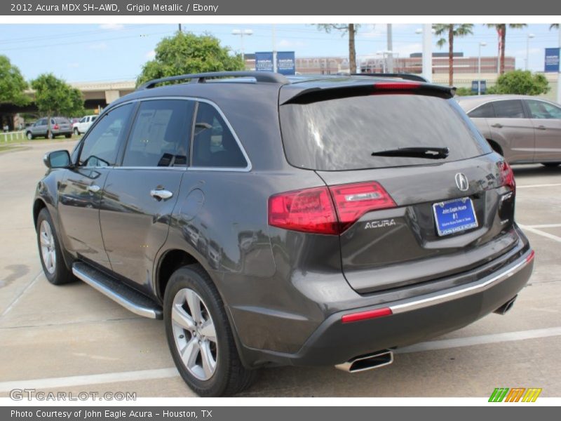 Grigio Metallic / Ebony 2012 Acura MDX SH-AWD