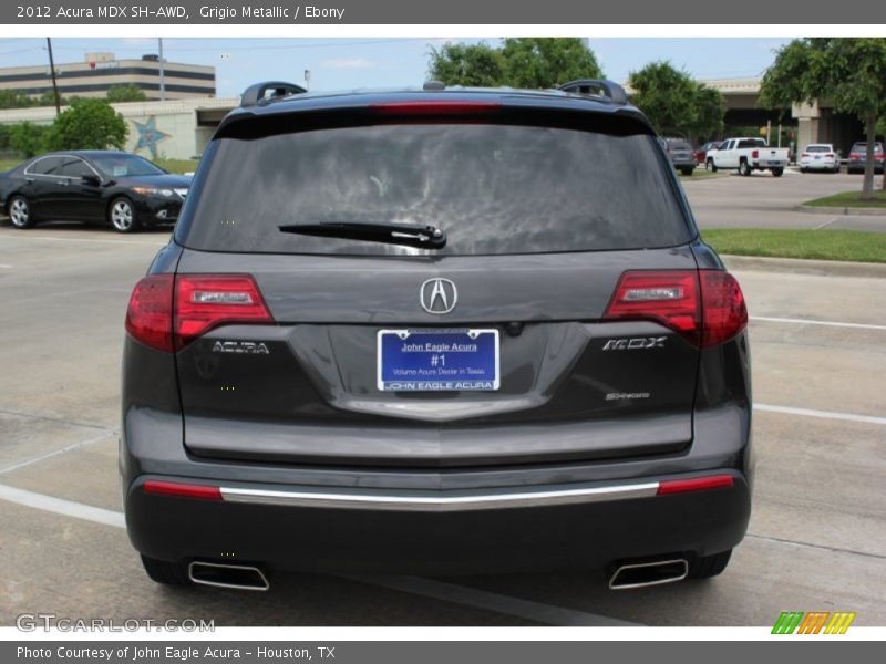 Grigio Metallic / Ebony 2012 Acura MDX SH-AWD
