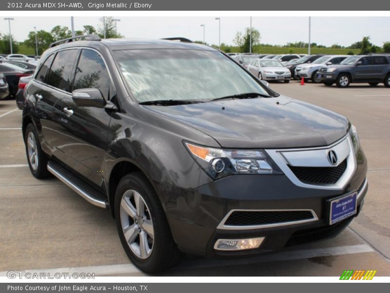Grigio Metallic / Ebony 2012 Acura MDX SH-AWD