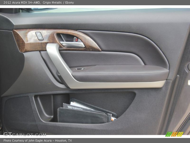 Grigio Metallic / Ebony 2012 Acura MDX SH-AWD