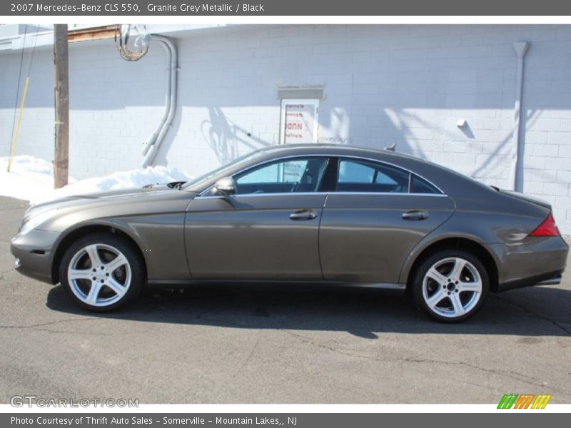 Granite Grey Metallic / Black 2007 Mercedes-Benz CLS 550