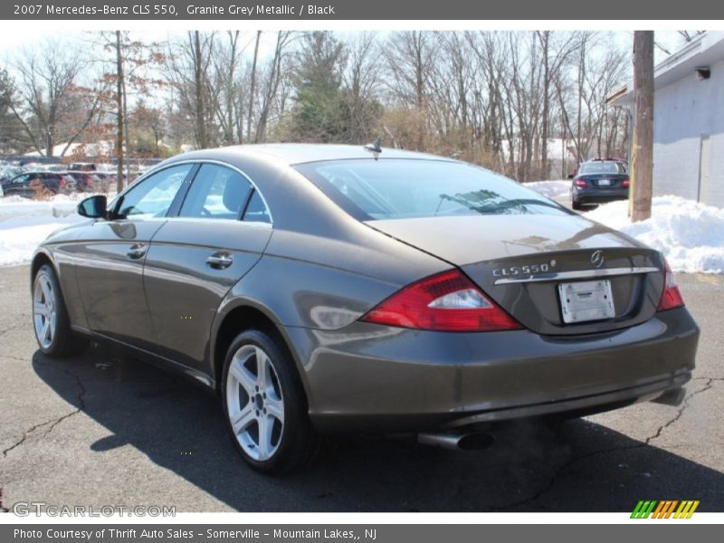 Granite Grey Metallic / Black 2007 Mercedes-Benz CLS 550