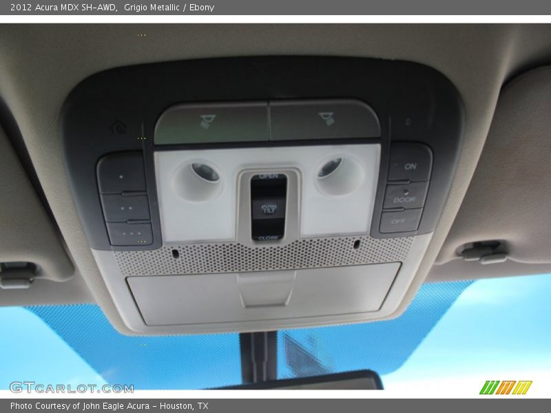 Grigio Metallic / Ebony 2012 Acura MDX SH-AWD