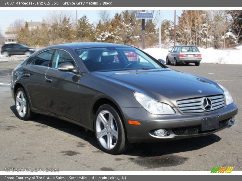 Granite Grey Metallic / Black 2007 Mercedes-Benz CLS 550