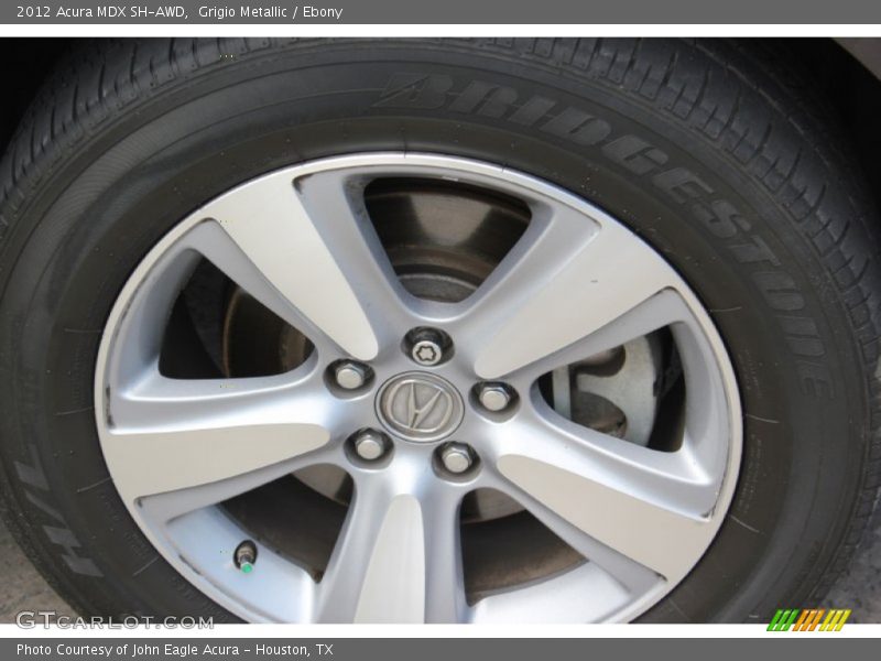 Grigio Metallic / Ebony 2012 Acura MDX SH-AWD